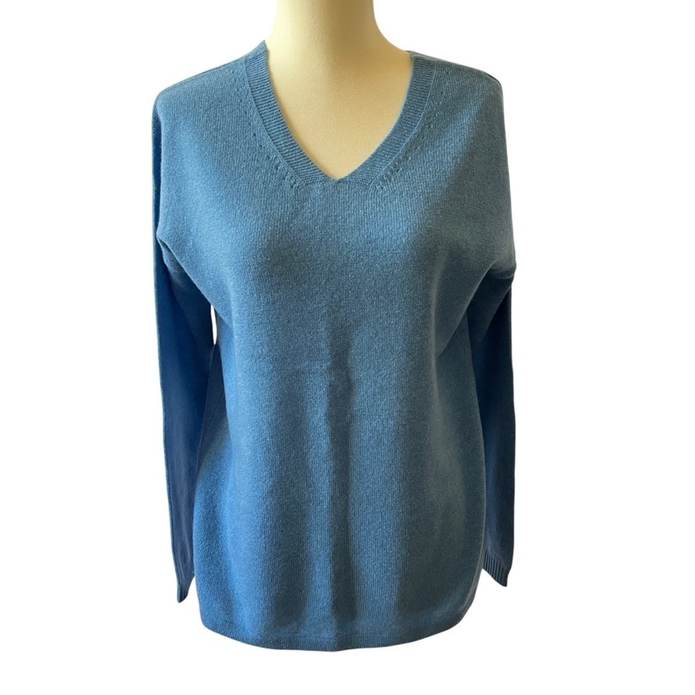 J MCLAUGHLIN ARYA CASHMERE SWEATER V NECK BACK QUIET LUXURY MODERN CHIC SPORT XS - Picture 2 of 12